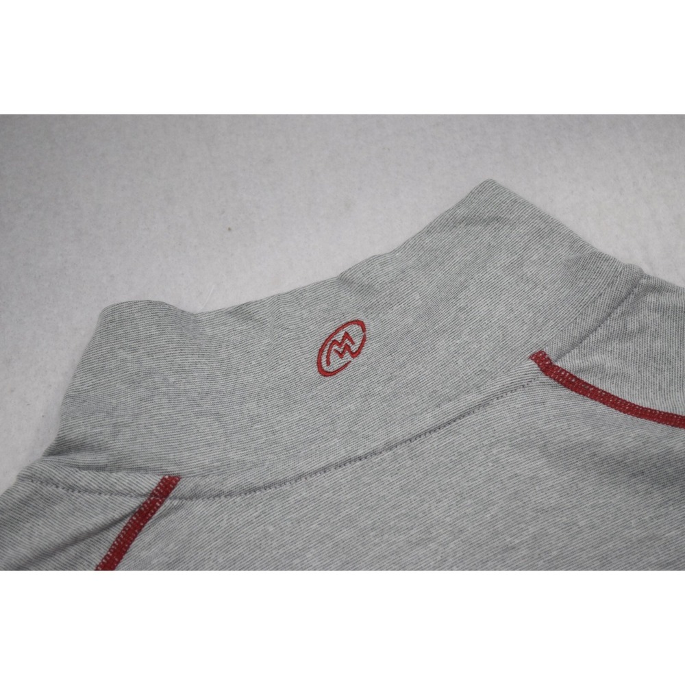 Cloudveil 1/4 Zip Base Layer Gray Long Seeve Cotton Blend Hiking Mens Size 2XL